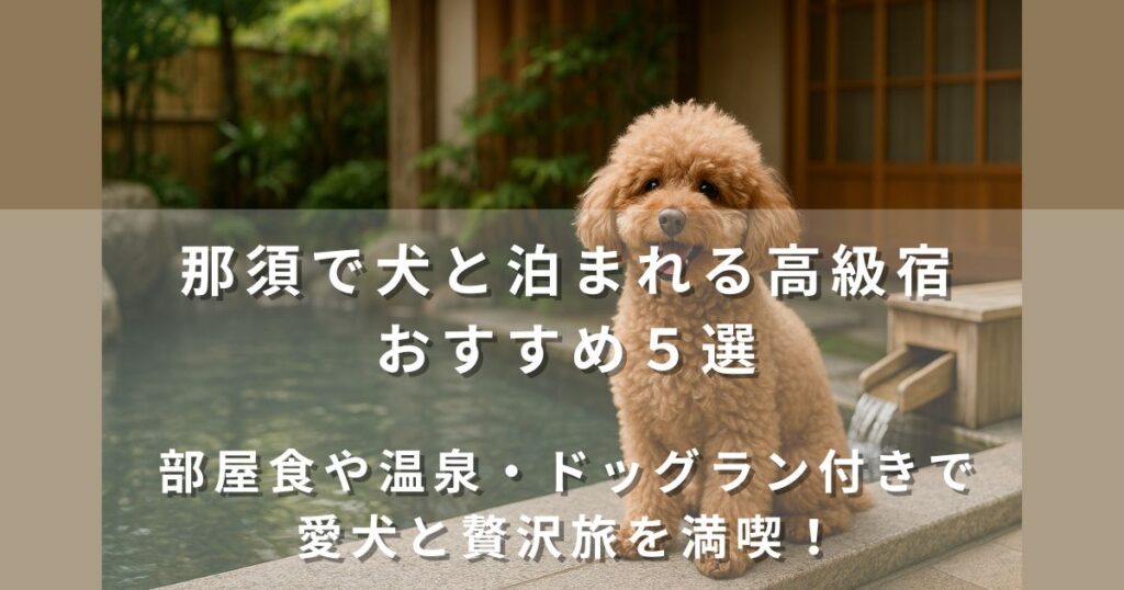 那須で犬と泊まれる宿×高級５選｜部屋食や露天風呂付き客室で愛犬と贅沢旅を満喫！