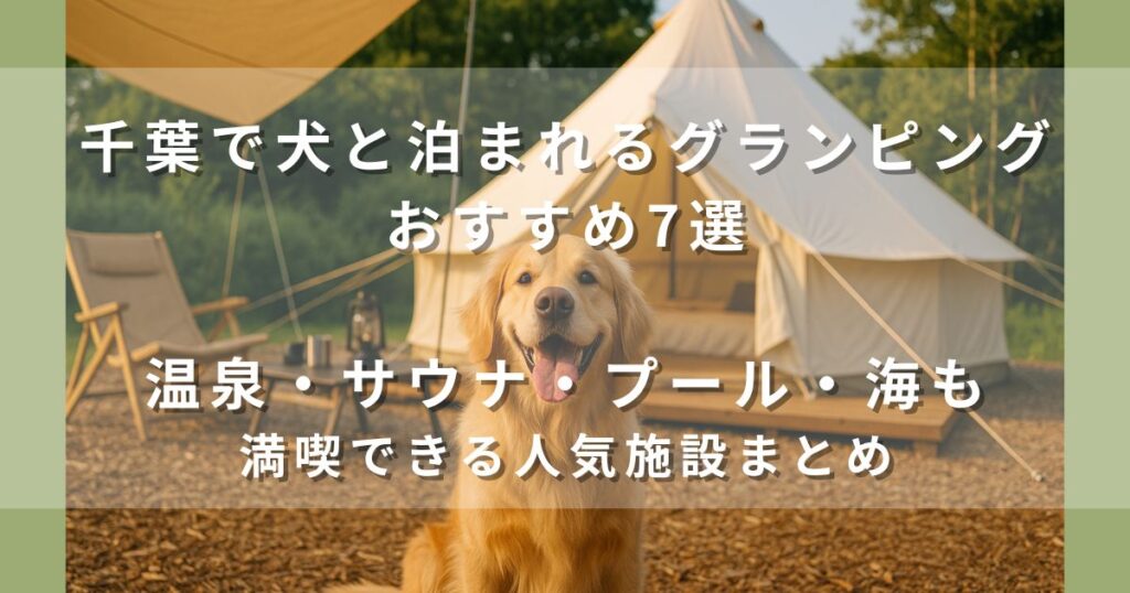 千葉で犬と泊まれるグランピングおすすめ7選｜温泉・サウナ・プール・海も満喫できる人気施設まとめ