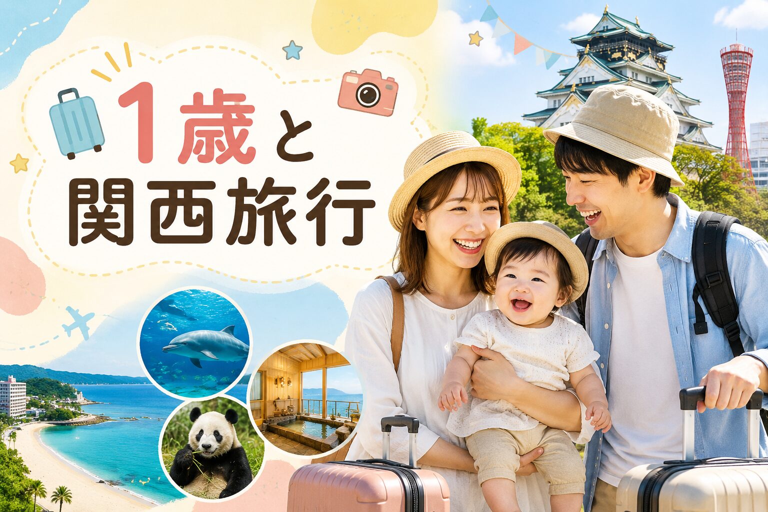 1歳との旅行におすすめの関西7選！子連れで楽しめる観光地や宿も紹介